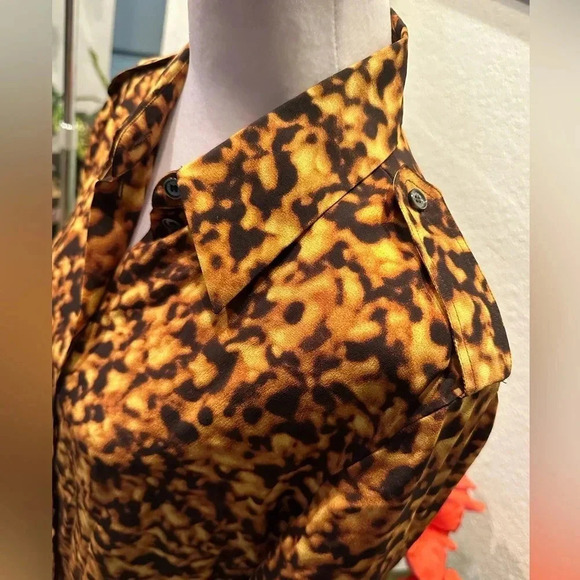 CELINE beautiful silk blouse size 42 - Picture 7 of 11